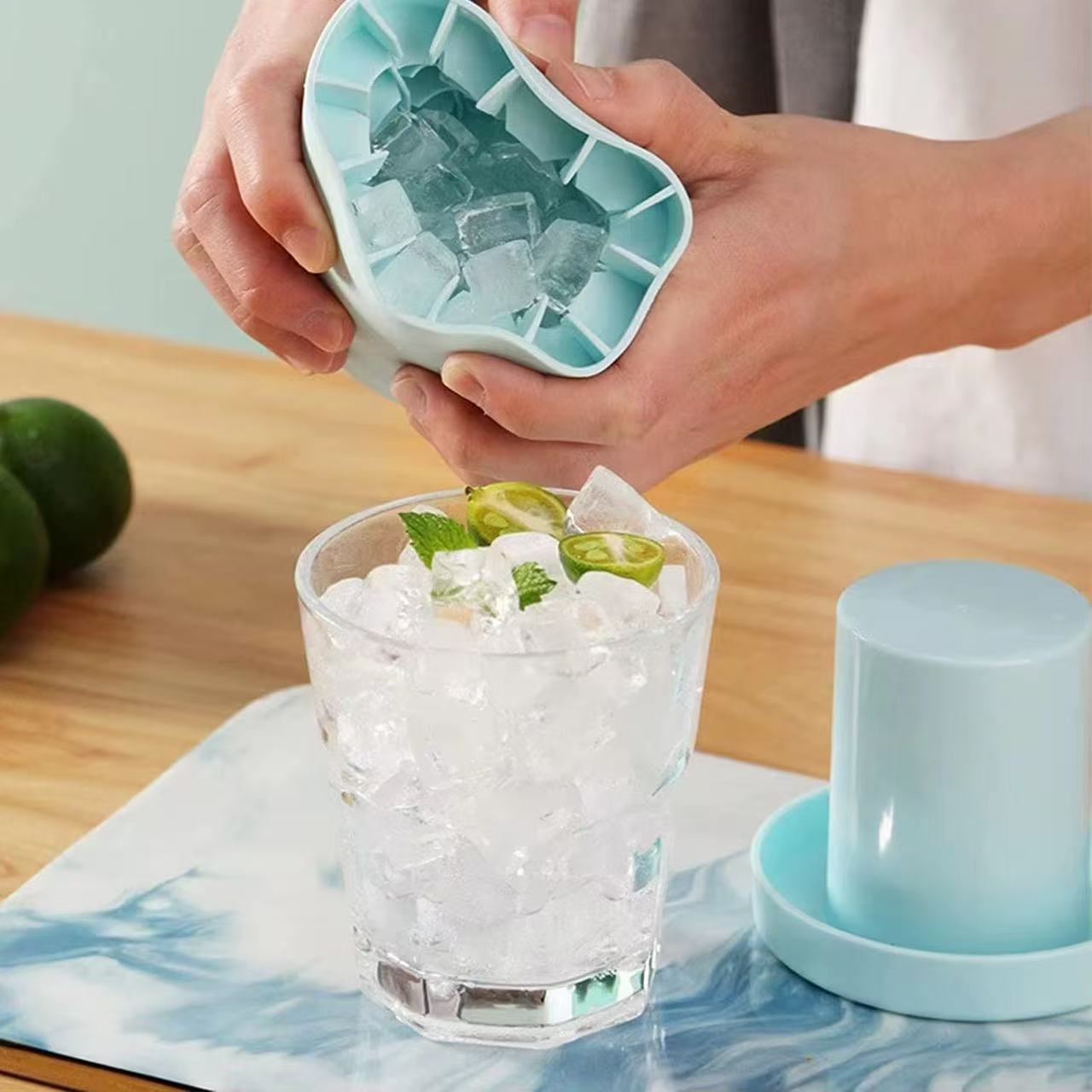 Silicone Push Ice Cube Mold