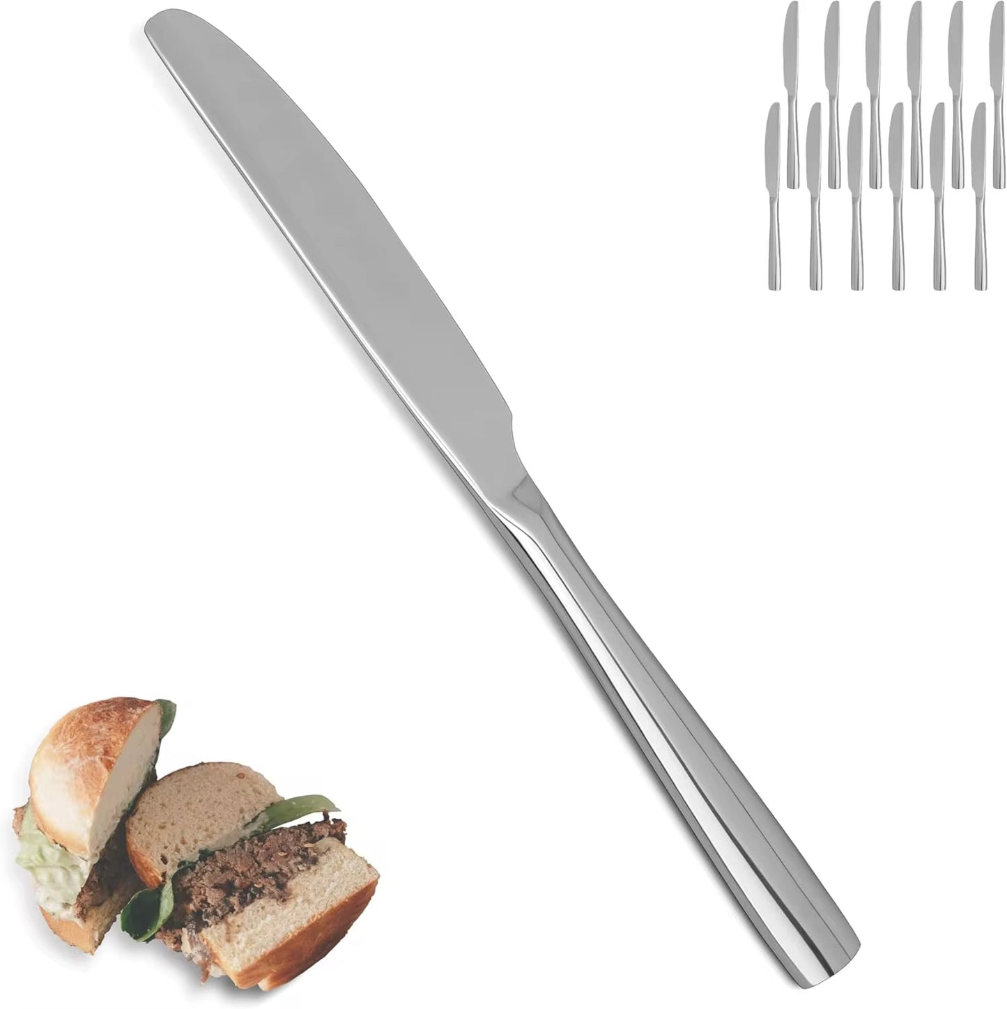 Stainless Steel Dinner Knives *6