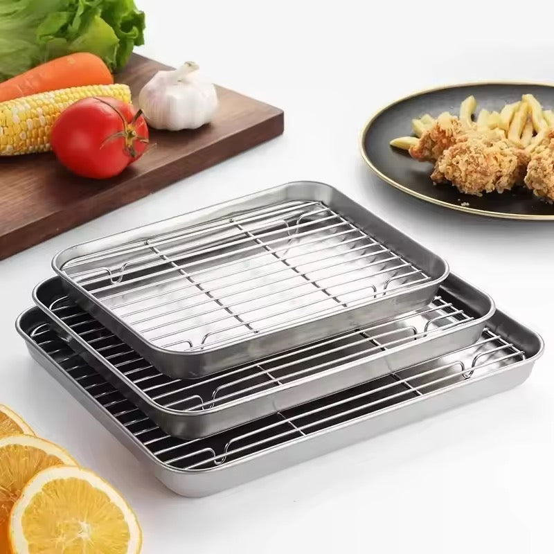 Stainless Steel Tray With Rack
