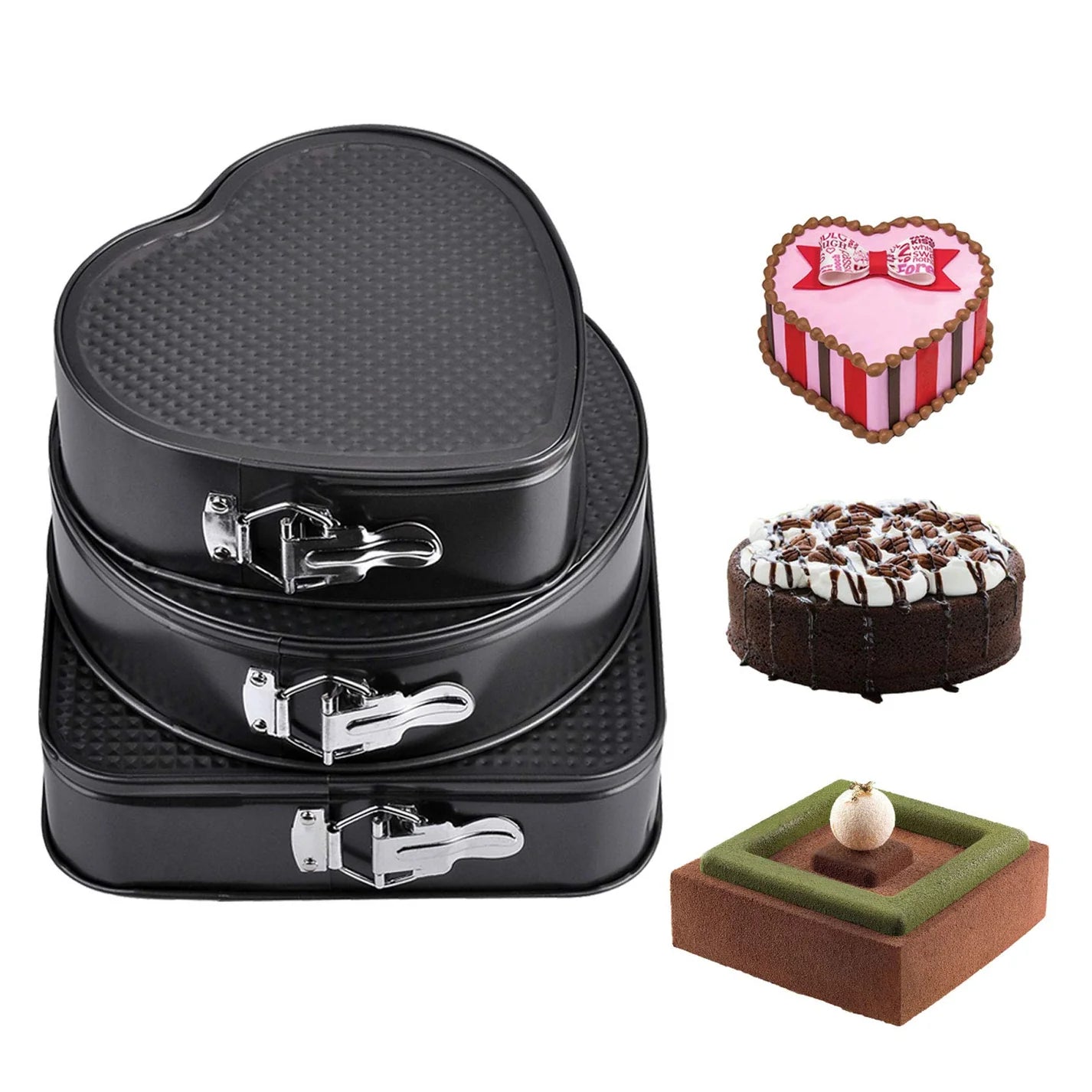Shaped Cheesecake Mold 3Pc Set