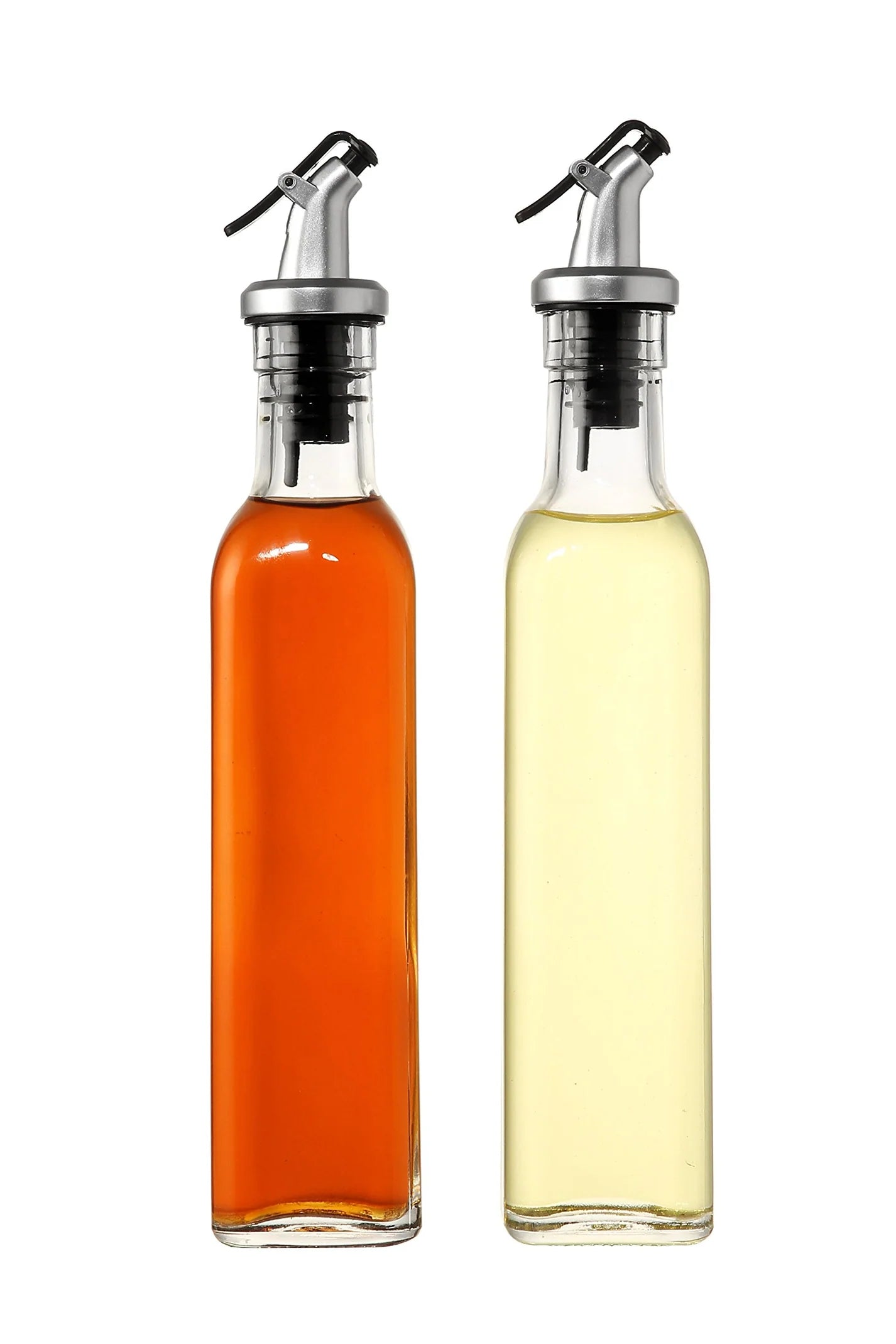 Glass Oil Cruets & Funnel Set