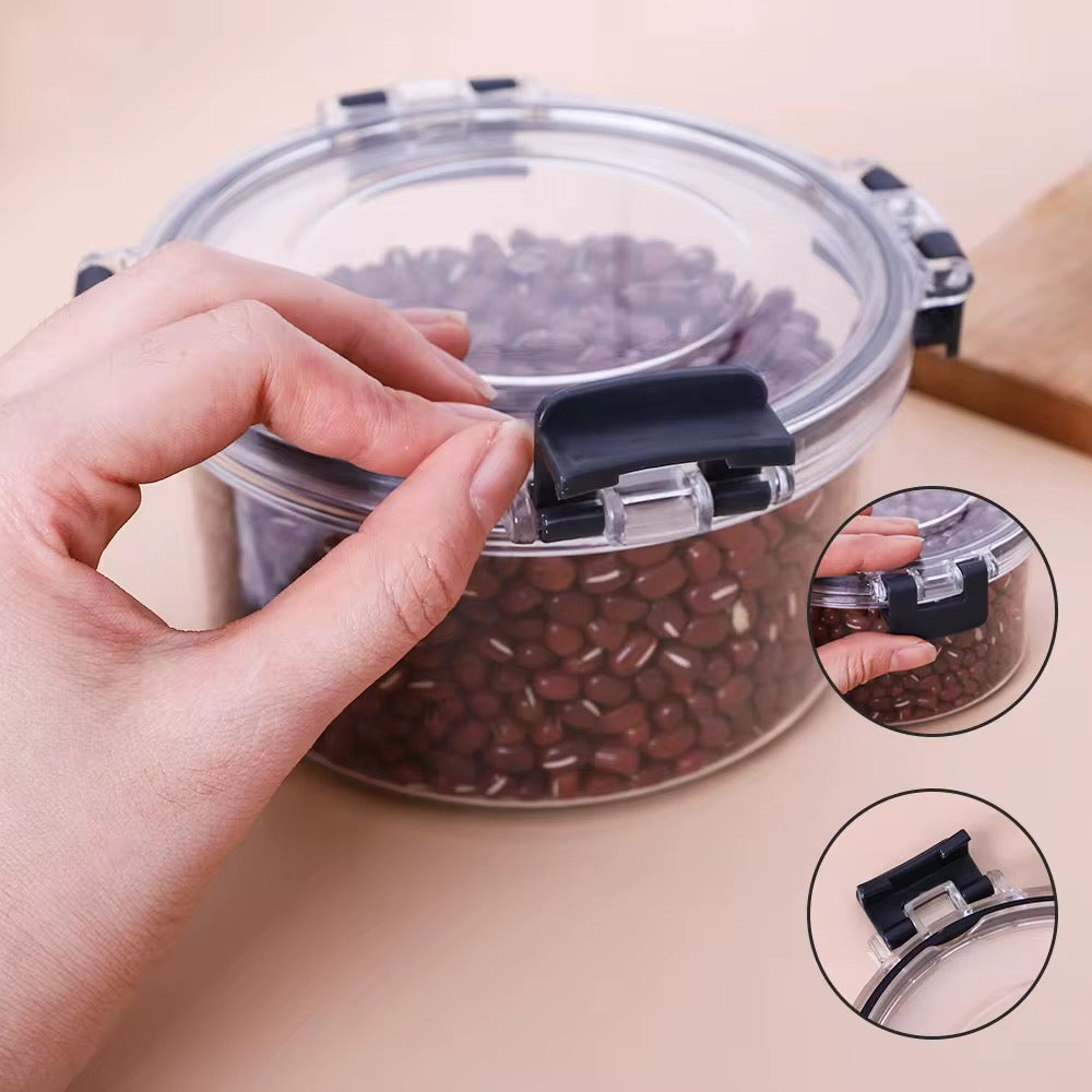 Acrylic 4 Piece Round Food Container Set