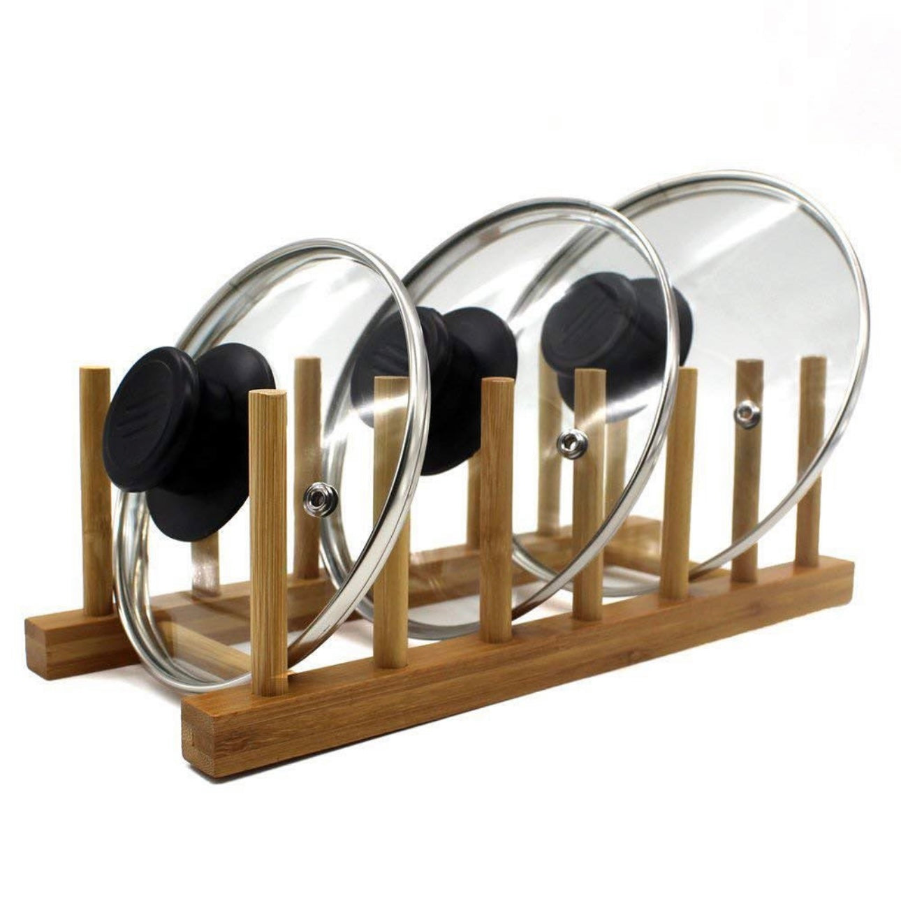 Bamboo Plate Organizer