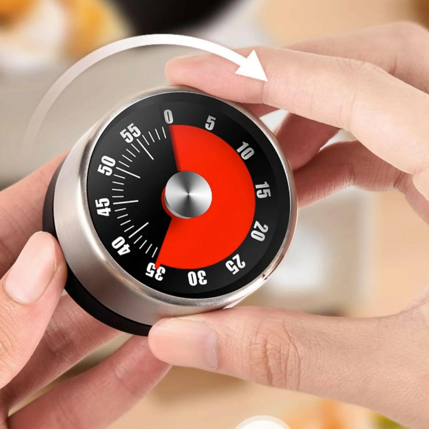 Mechanical Stainless Steel Timer