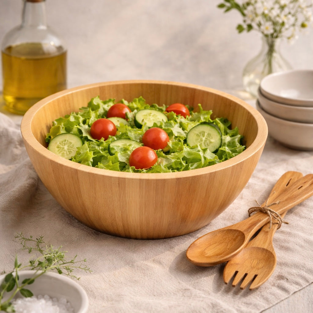 Bamboo Salad Bowl