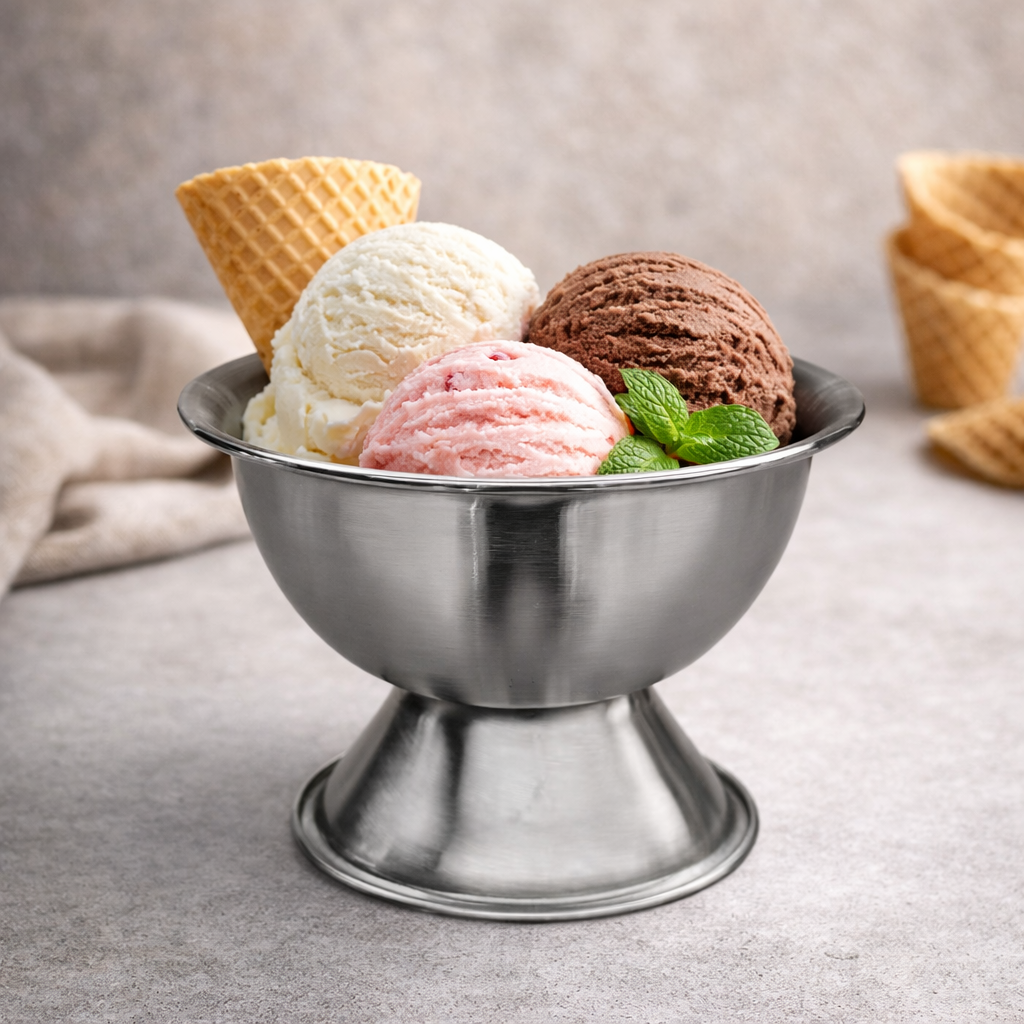 Stainless Steel Ice Cream Cup