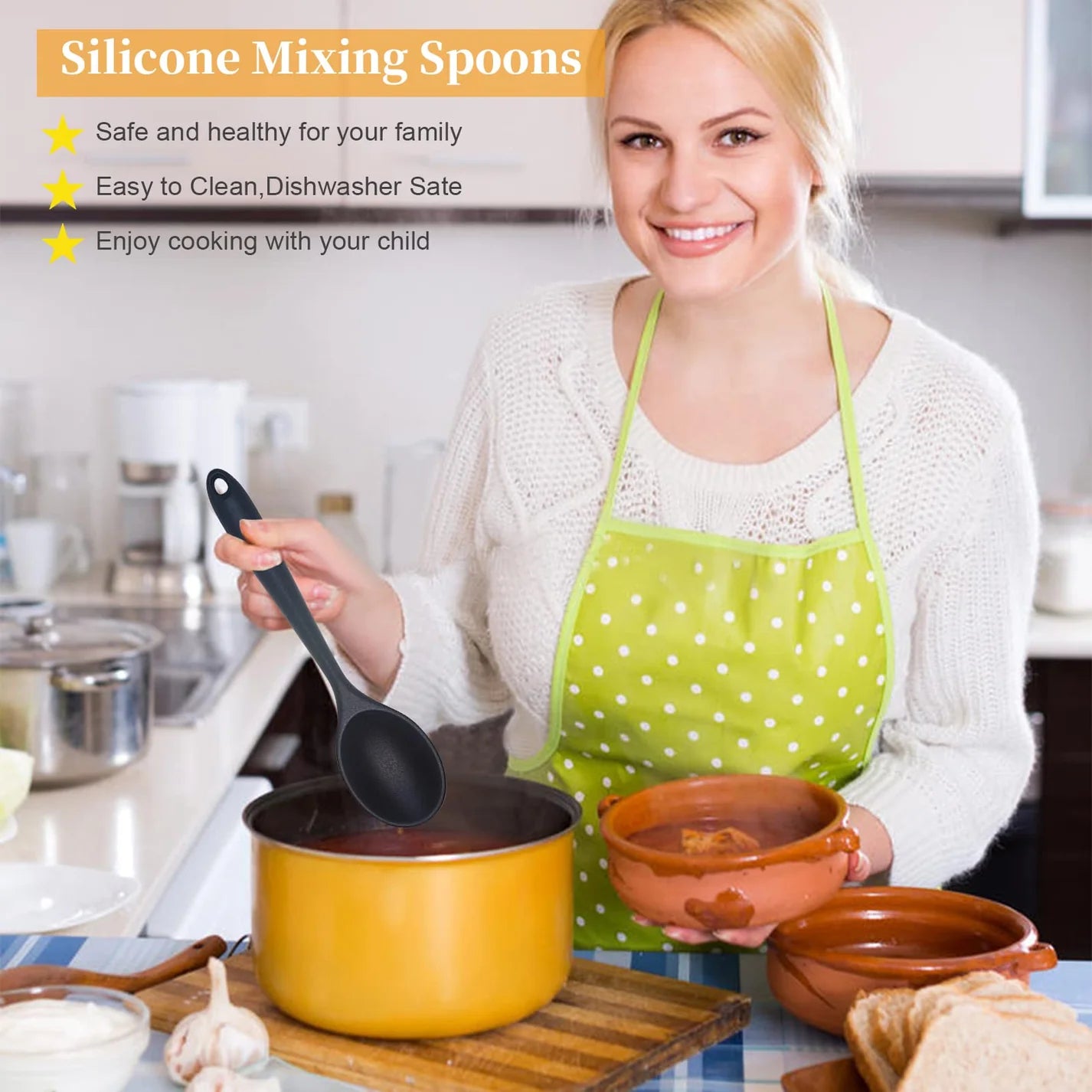 Silicone Cooking Spoon