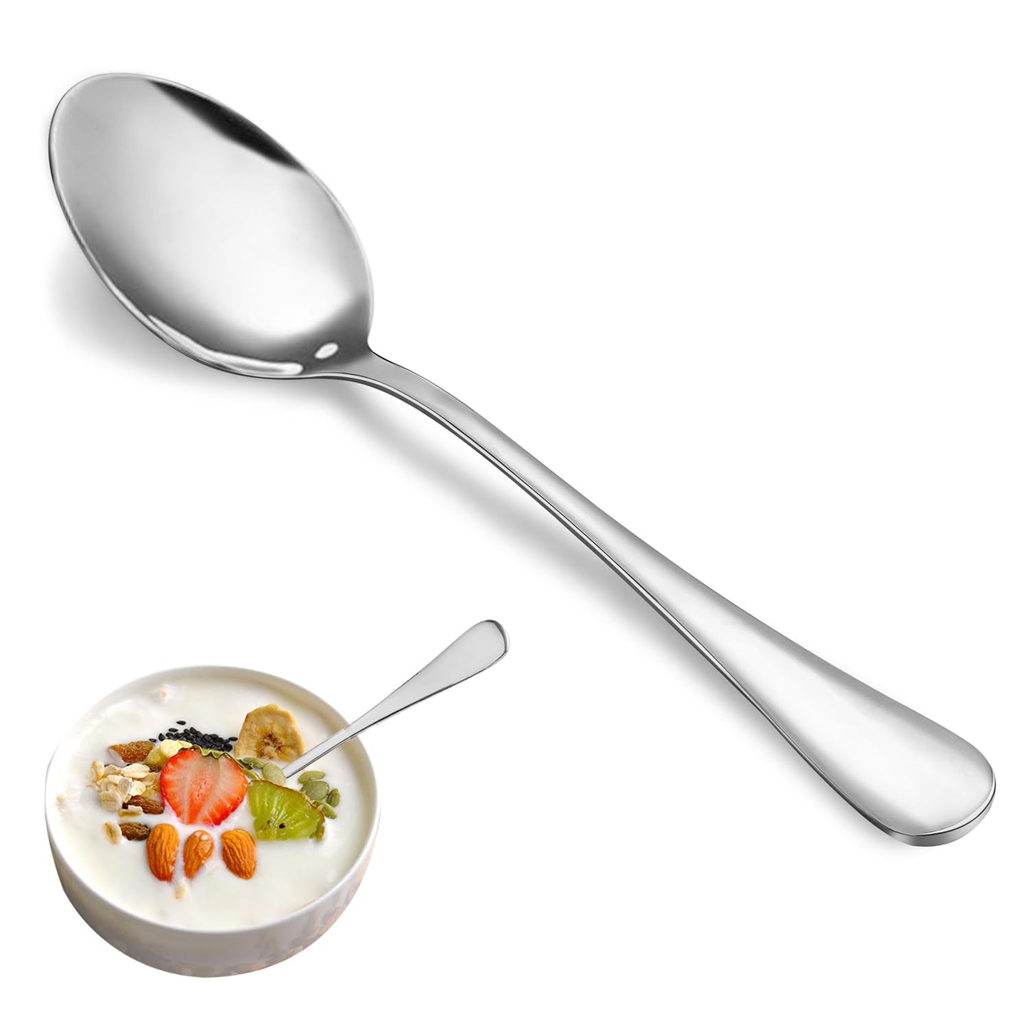 Stainless Steel Dinner Spoons *6