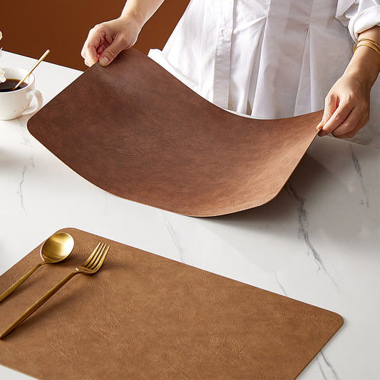 Leather Placemat 6 Piece Set