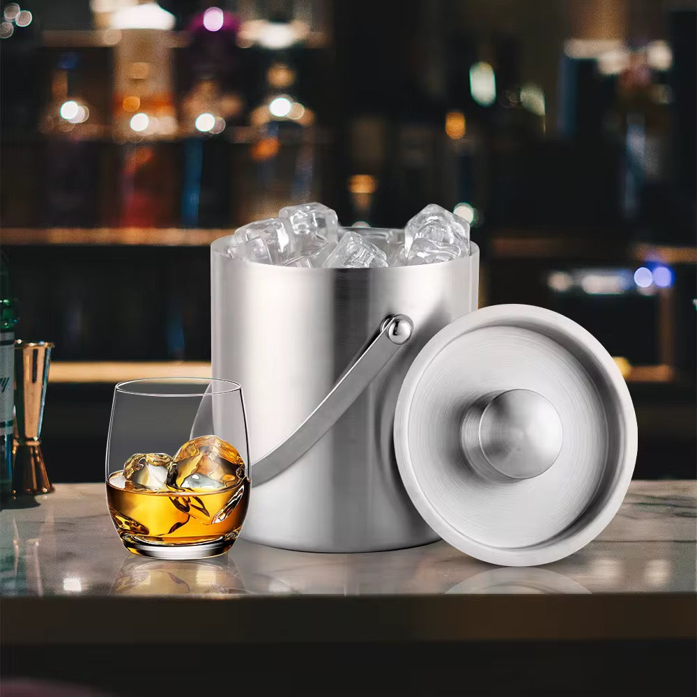 Stainless Steel Ice Bucket With Cover