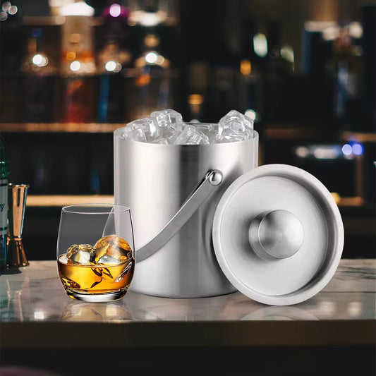 Stainless Steel Ice Bucket With Cover