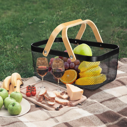 Rectangular Mesh Organizer Basket