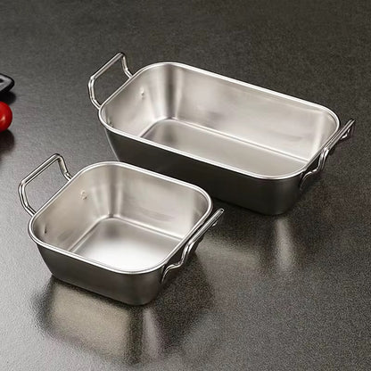 Stainless Steel Snack Serving Plate