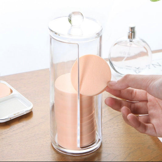 Acrylic Cotton Disc Organizer