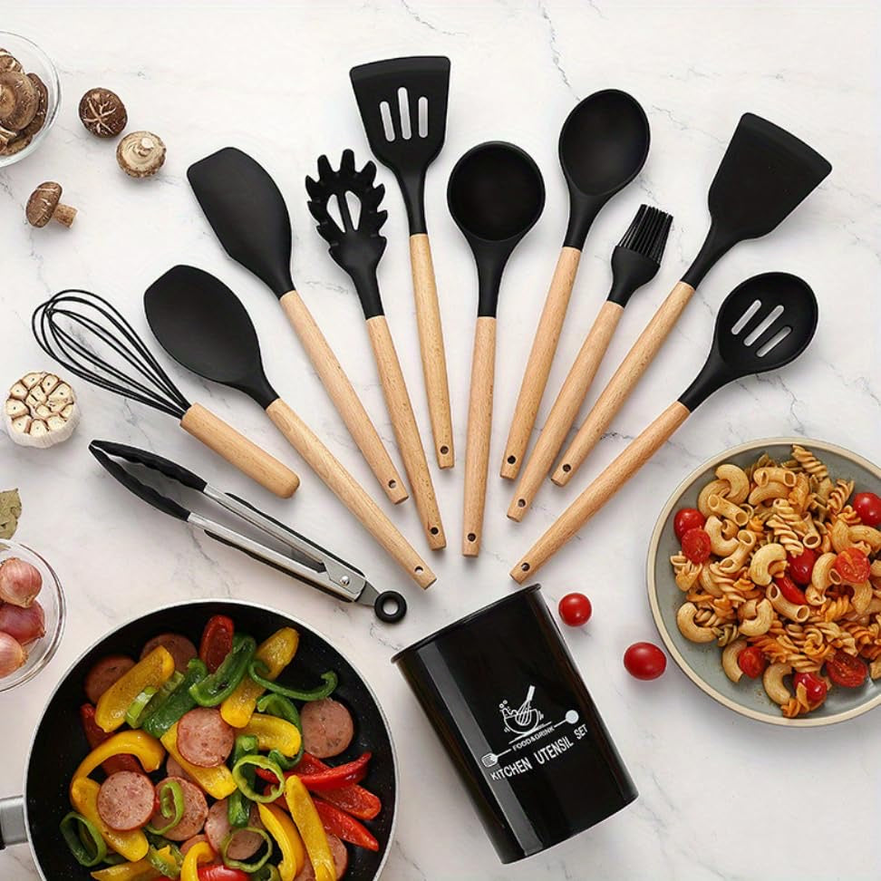 12 Piece Silicone Utensil Set