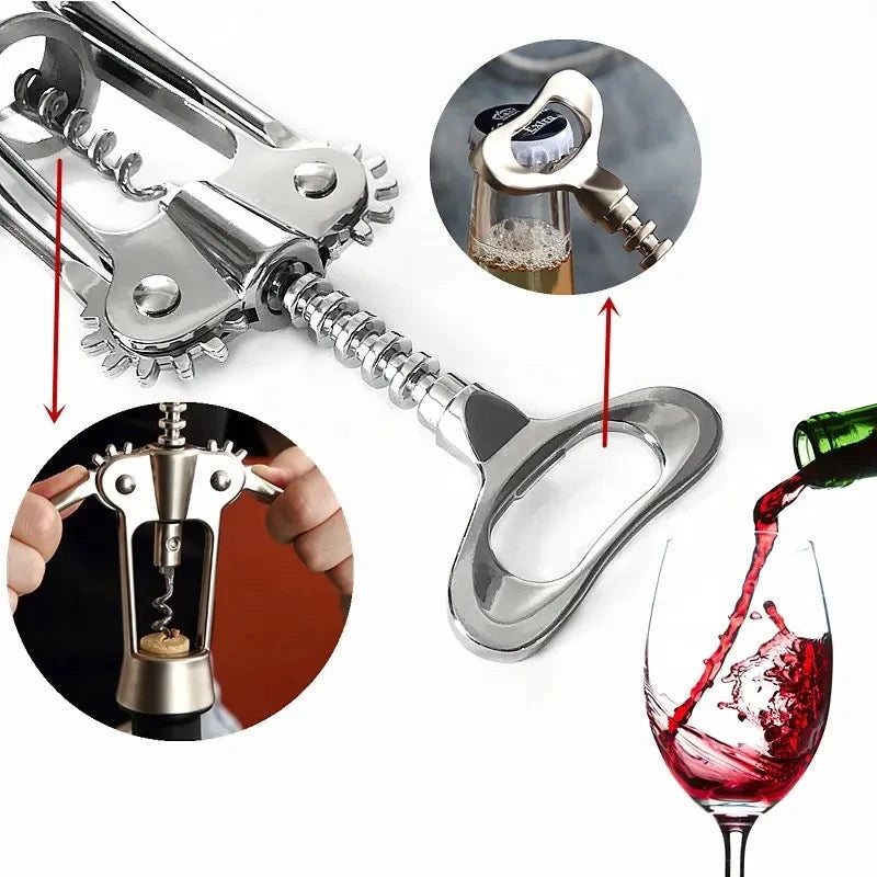 Stainless Steel Wing Corkscrew