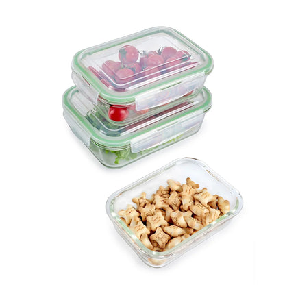 Glass Tupperware 3 Piece Set