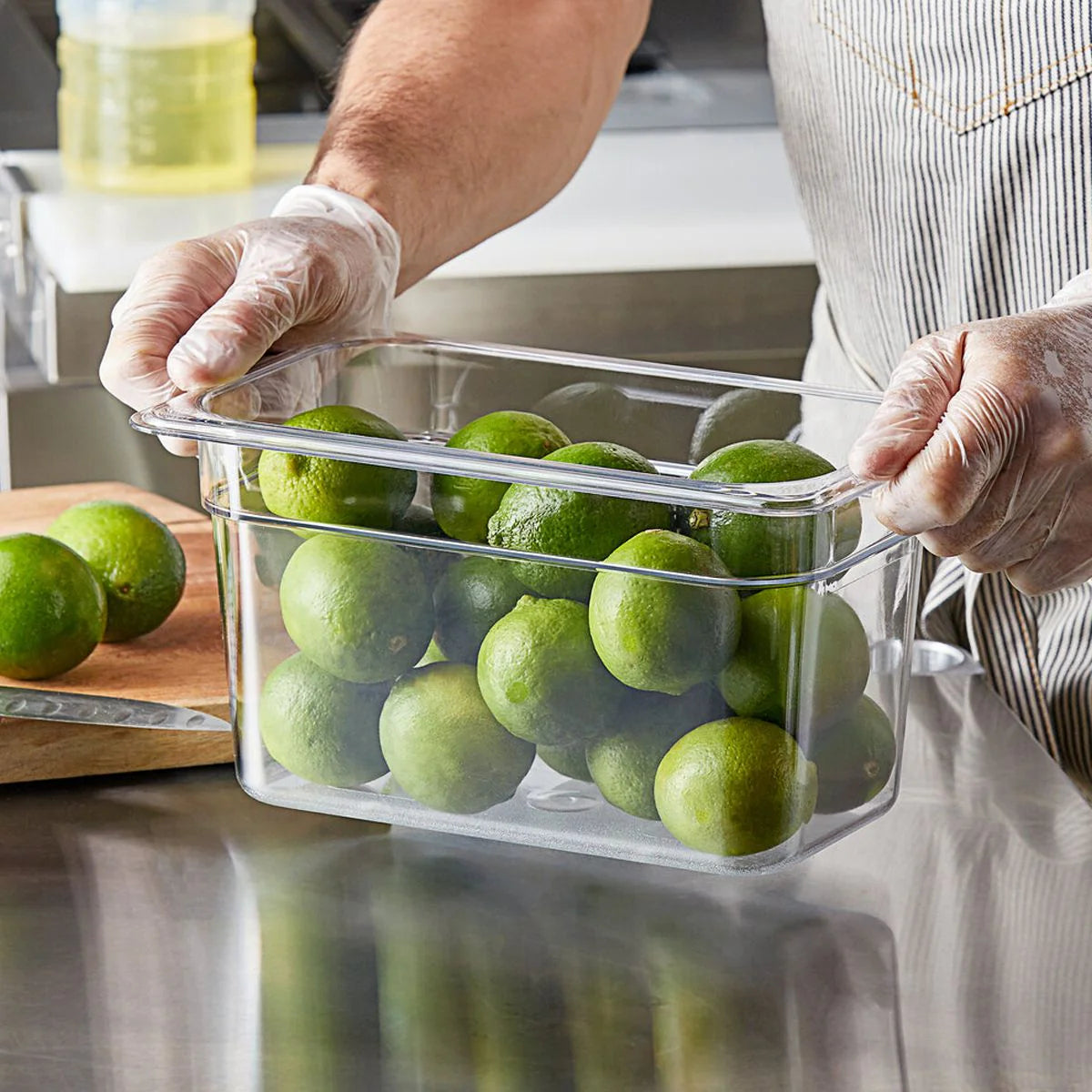 Polycarbonate Gastronorm 1/4 With Lid