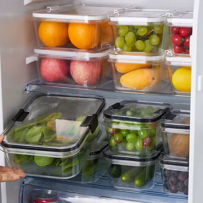 Acrylic 3 Piece Square Food Container Set