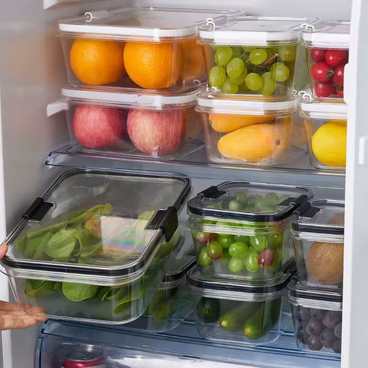 Acrylic 3 Piece Square Food Container Set