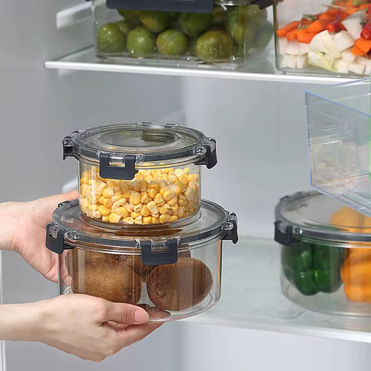 Acrylic 4 Piece Round Food Container Set