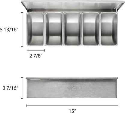 Stainless Steel Condiment Box