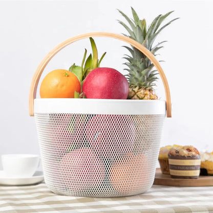 Round Mesh Basket Organizer