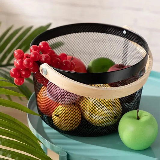 Round Mesh Basket Organizer