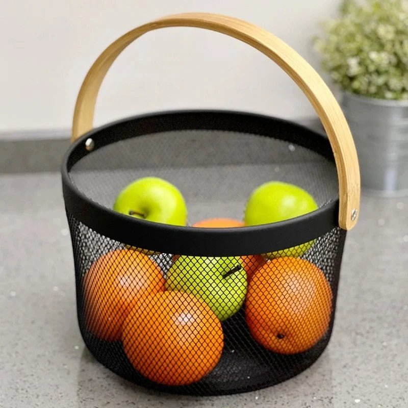 Round Mesh Basket Organizer