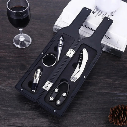 Bottle Shaped Wine Opener Set