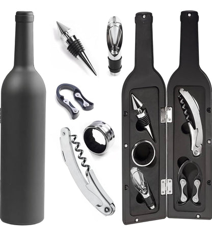 Bottle Shaped Wine Opener Set