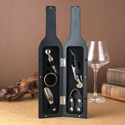 Bottle Shaped Wine Opener Set