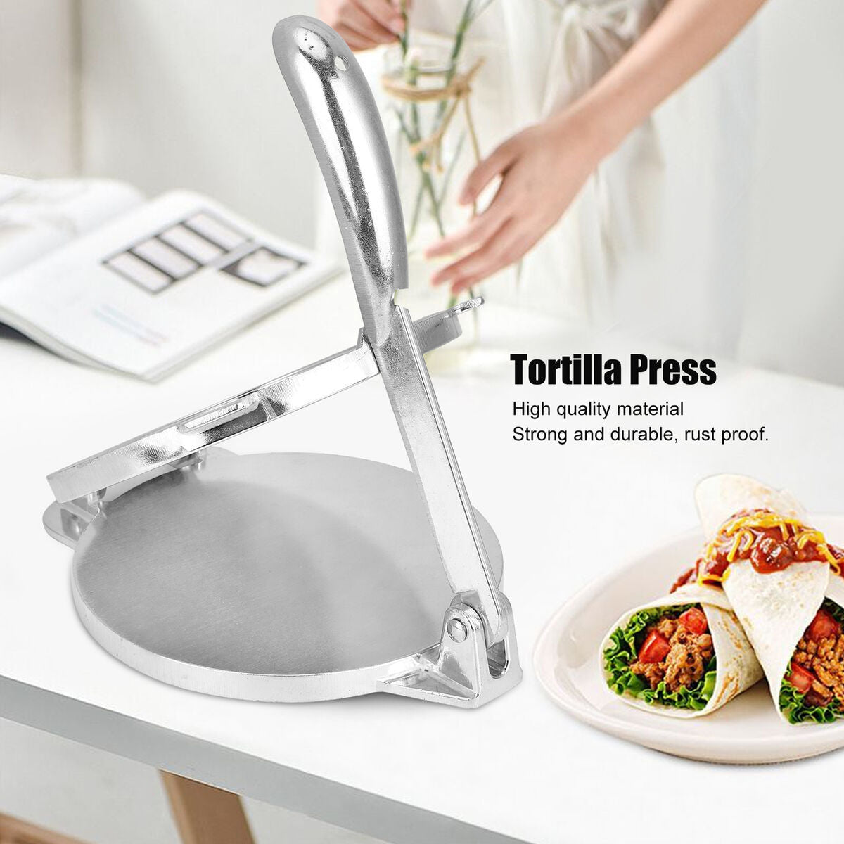 Aluminum Tortilla Press