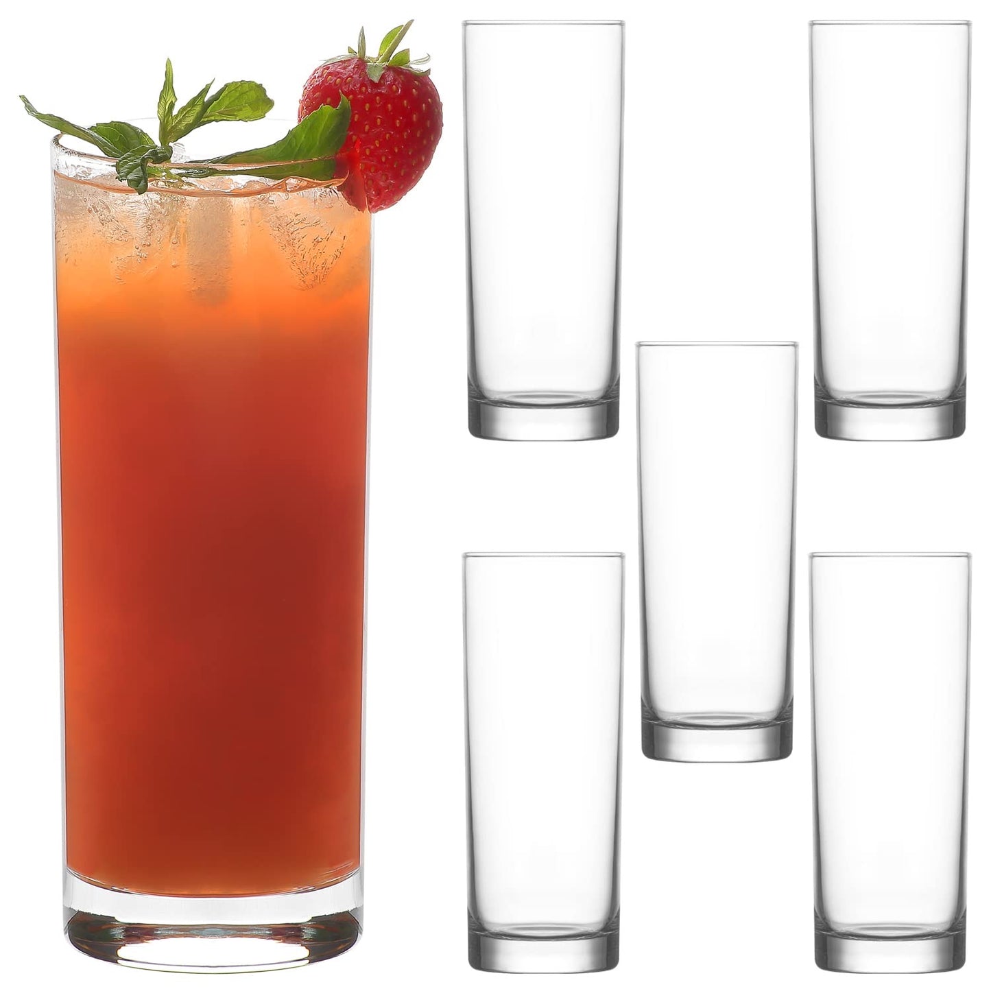 Long Drink Glass 6Pcs