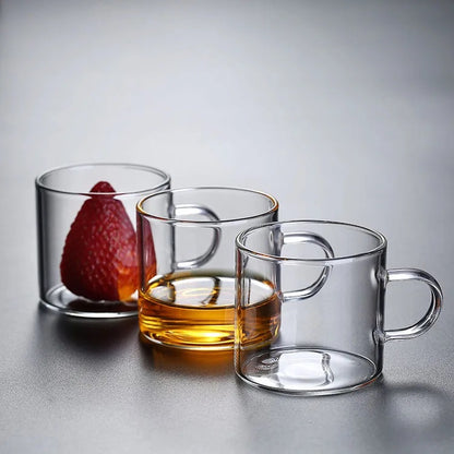 Glass Coffee Cups 6pcs