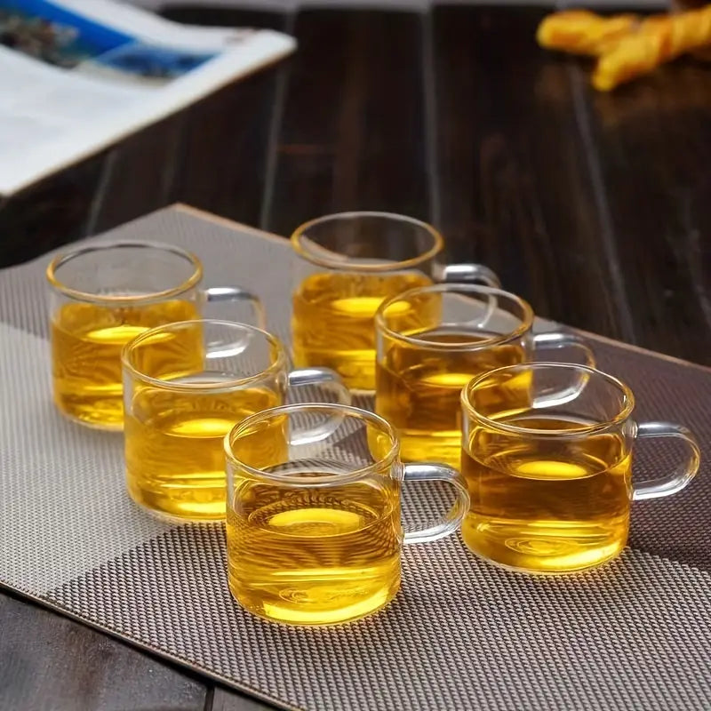 Glass Coffee Cups 6pcs