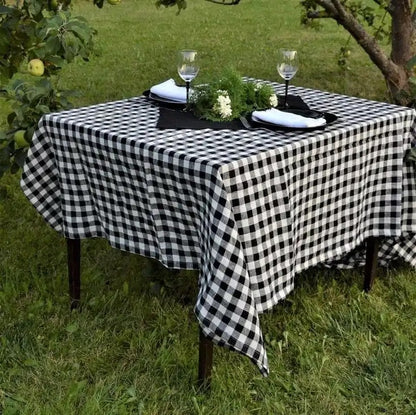 Fabric Checked Table Cloth