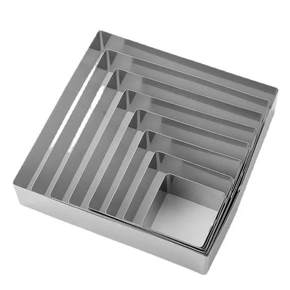 Square Stainless Steel Dough Cutter Set