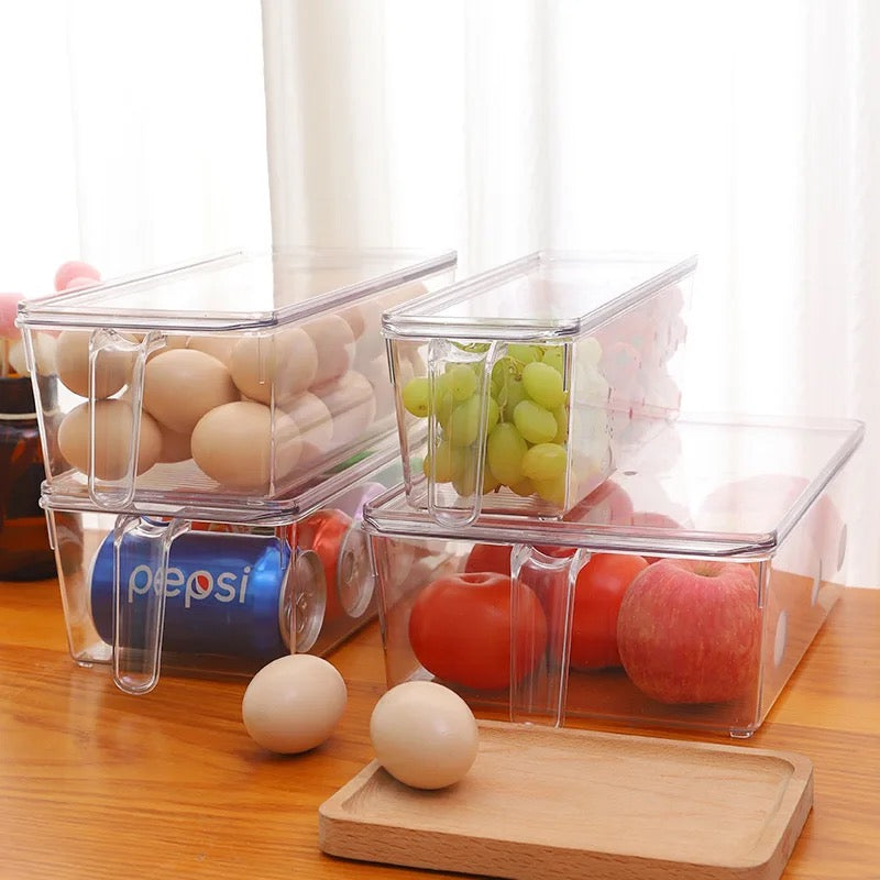 Acrylic Fridge Organizer With Cover