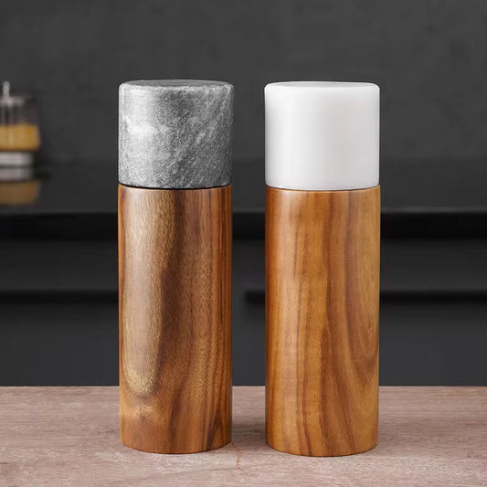 Acacia & Marble Pepper Grinder