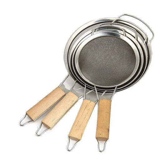 Wooden Handle Strainer