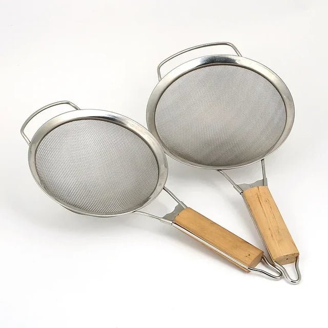 Wooden Handle Strainer