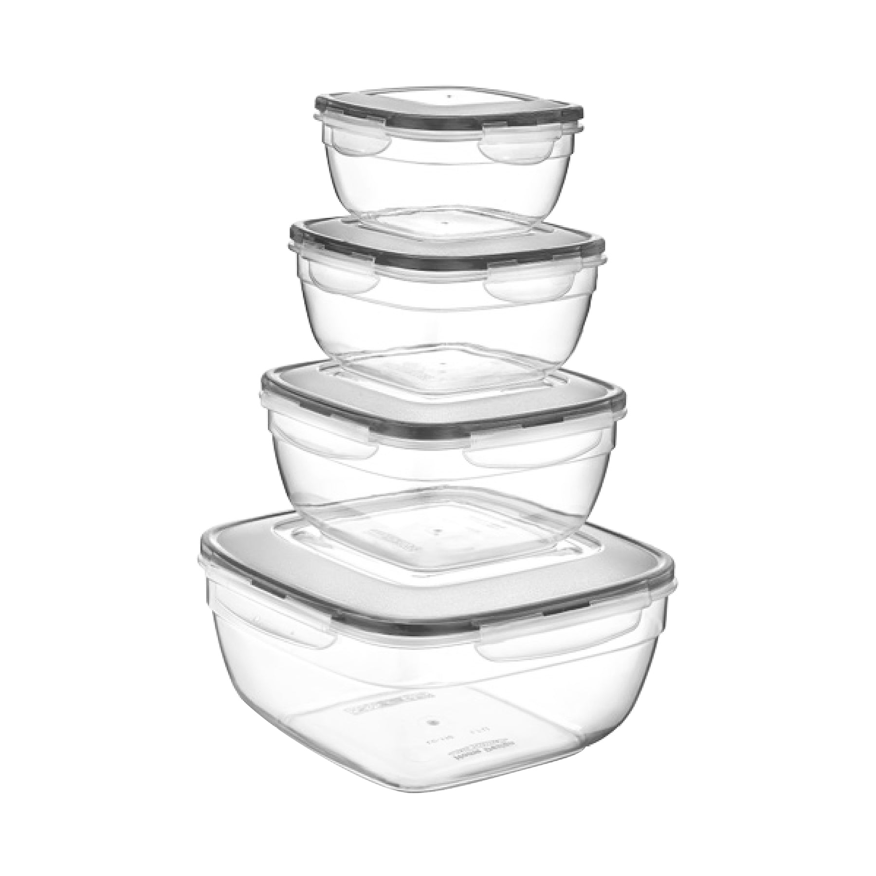 Base Square Tupperware Manzeleya | Square Airtight Tupperware Set – Manzeleya Houseware